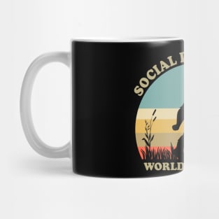 Bigfoot Social Distancing Champion Mug